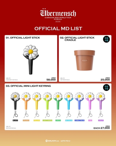 G-DRAGON - OFFICIAL MERCH