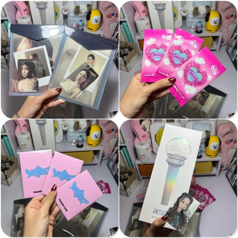 Tổng hợp merch Aespa chính hãng, trading card My World, Caendy Pocket, Season's Greeting Photopack - Thẻ ảnh, goods, merch Aespa chính hãng