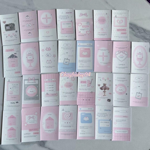 Set 30 nhãn dán niêm phong gói hàng dễ thương