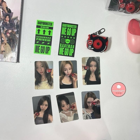 Photocard BABYMONSTER WE GO UP chính hãng