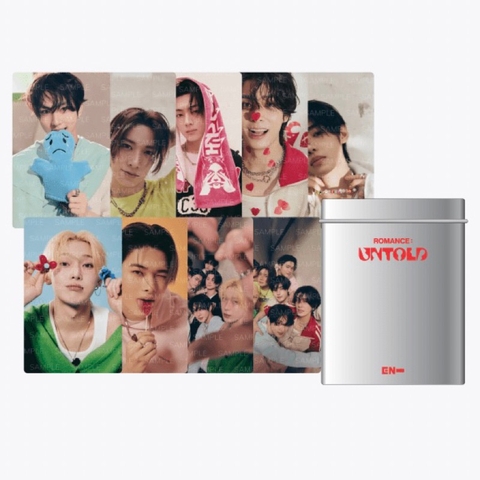 ENHYPEN Photocard & Tin Case Set chính hãng, nguyên seal
