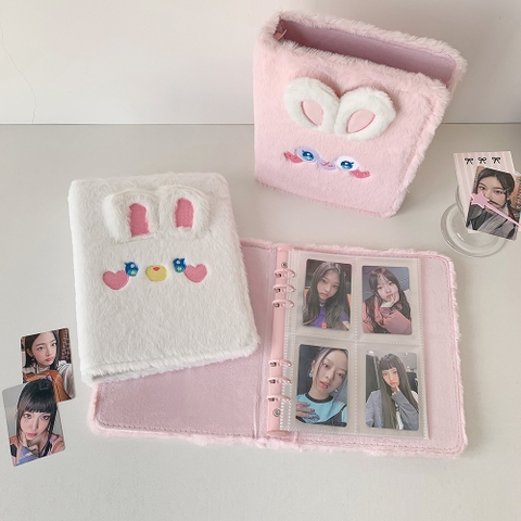 Binder, album ảnh lông thỏ size A5 đáng yêu
