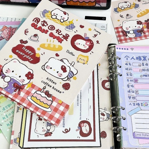 Binder, bìa album ảnh, bìa sổ còng A5 đựng ảnh, giấy viết Yummy
