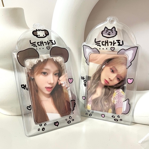 Holder PVC dẻo, túi đựng thẻ trong suốt, dễ thươn