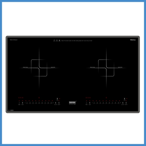 Bếp Từ 2 Vùng Nấu Lắp Âm Giovani G-666S