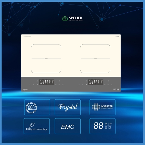Bếp Từ Đôi Lắp Âm Spider SPM T100 WS