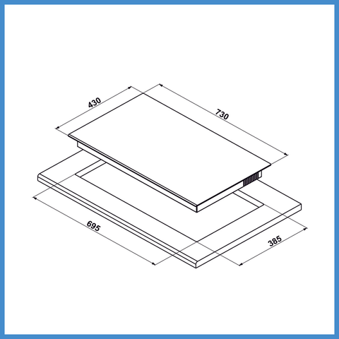 Bếp Từ 2 Vùng Nấu HC-I7326B Hafele 533.09.989