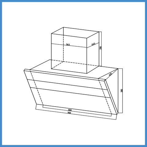 Máy Hút Mùi Gắn Tường Hafele HC-H901WB (533.83.655)