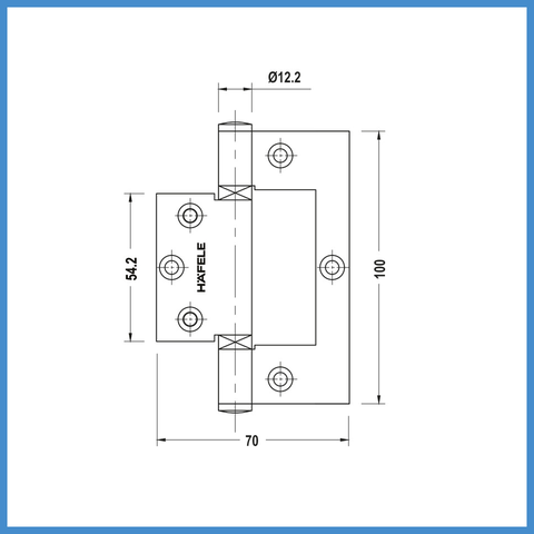Bản Lề Âm Dương 45Kg Hafele 926.96.100