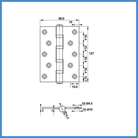 Bản Lề Lá 66Kg Hafele 489.05.026
