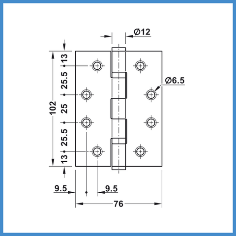 Bản Lề Lá 120Kg Hafele 926.98.020