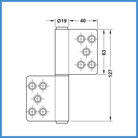 Bản Lề Nâng Hạ 80Kg Hafele 926.13.903