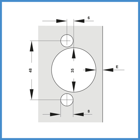 Bản Lề Trùm Ngoài Metalla SM DIY 110º Hafele 315.07.113