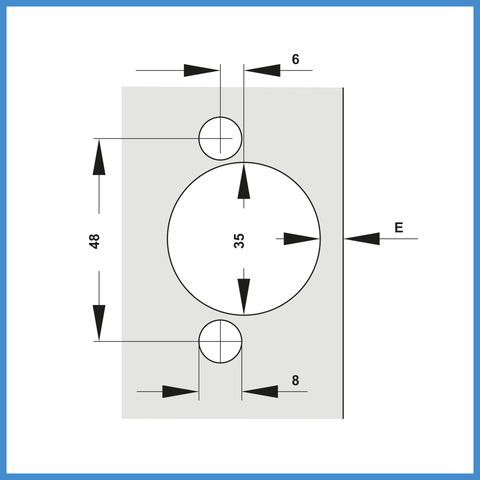 Bản Lề Lọt Lòng Metalla SM DIY 110º Hafele 315.07.115