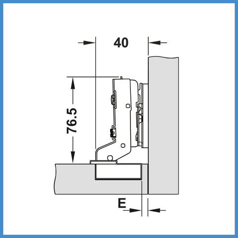 Bản Lề Lọt Lòng Metalla SM 98º Hafele 334.25.000
