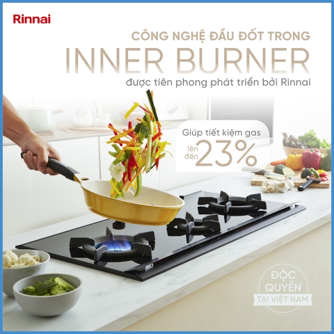 Bếp Gas Âm Rinnai RVB-2i(AB)