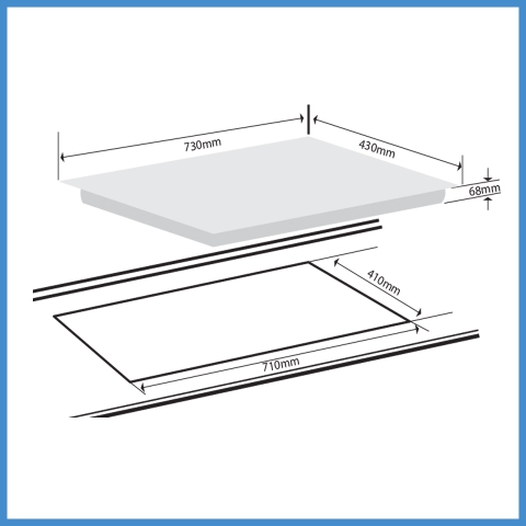 Bếp Từ 2 Vùng Nấu Lắp Âm Giovani GC-73026 TSC