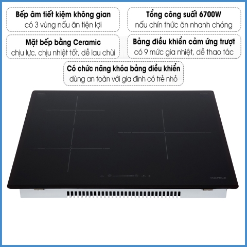 Bếp Từ 3 Vùng Nấu HC-I603D Hafele 536.61.631