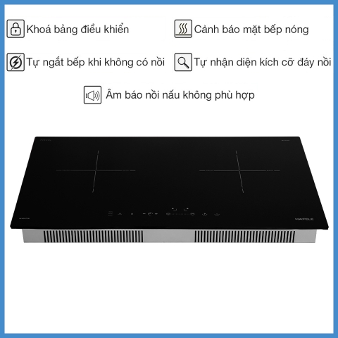 Bếp Từ 2 Vùng Nấu HC-I2712A Hafele 536.61.716