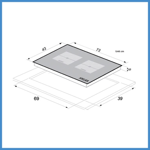 Bếp Từ Đôi Spider SPM 828I PLUS