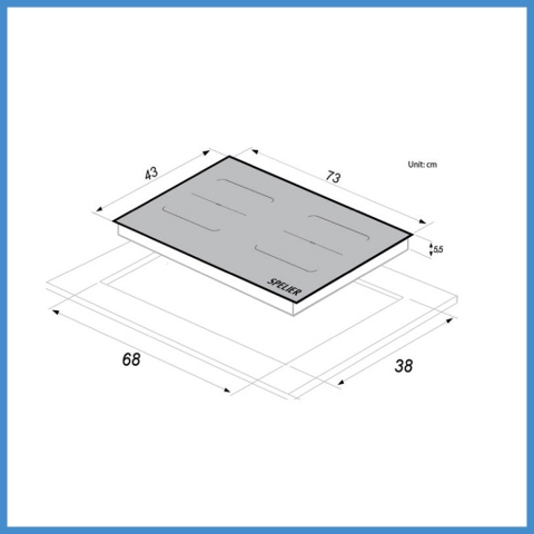 Bếp Từ Đôi Lắp Âm Spider SPM T100 WS