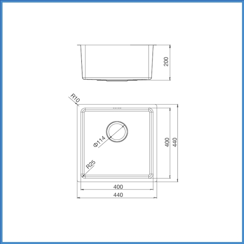Chậu Rửa Chén Inox Malloca MS 6044