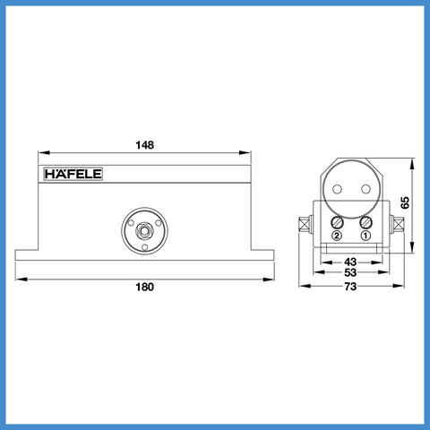 Tay Đẩy Hơi Cùi Chỏ 80Kg Hafele 499.30.002