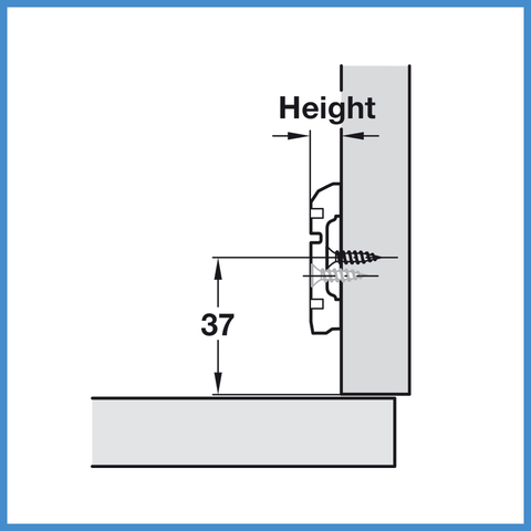 Đế Bản Lề Metalla SM Hafele 315.98.570