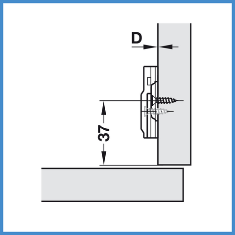 Đế Bản Lề Metalla SM Hafele 315.98.670