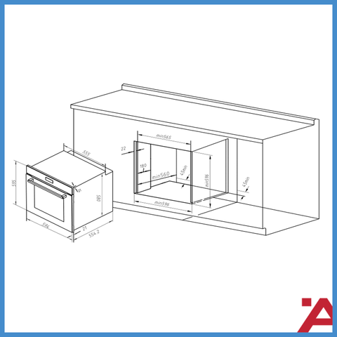 Lò Nướng Âm Tủ HC-O811B Hafele 495.10.035