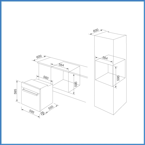 Lò Nướng Âm Tủ Malloca MOV-659I