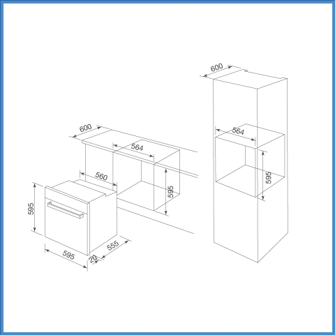 Lò Nướng Âm Tủ Malloca MOV-659S