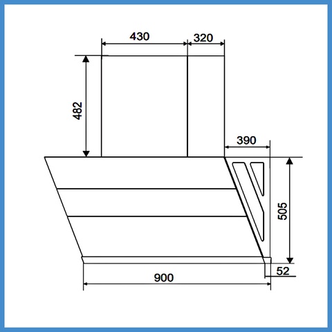 Máy Hút Mùi Gắn Tường Hafele HC-H902WC (538.81.742)