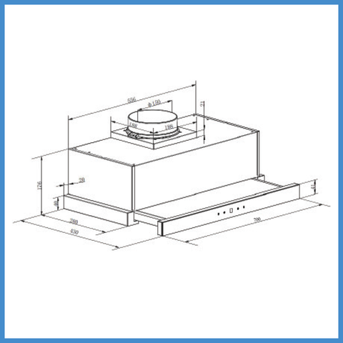 Máy Hút Mùi Âm Tủ GrandX GX H70F72G