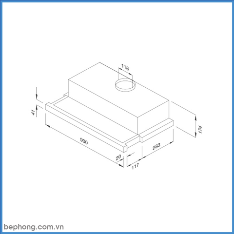 Máy Hút Mùi Âm Tủ Malloca K1509