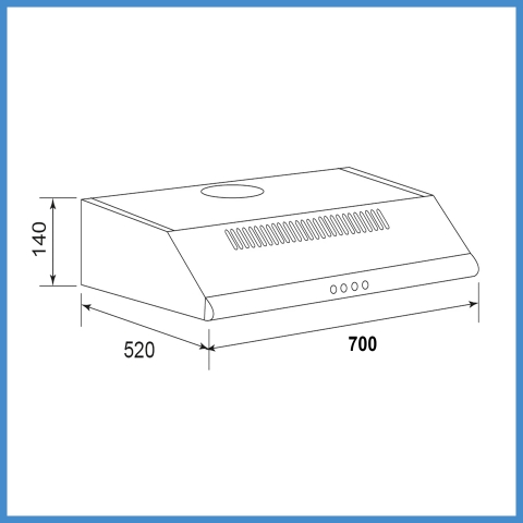 Máy Hút Mùi Cổ Điển Eurosun EH-70C18S