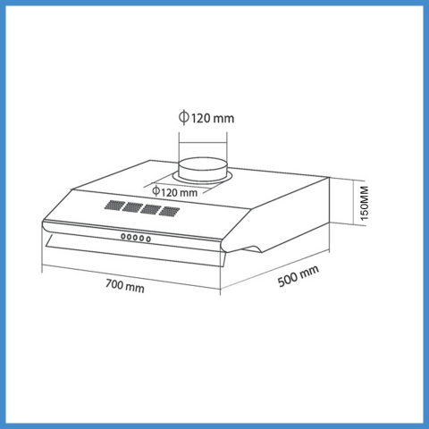 Máy Hút Mùi Cổ Điển Eurosun EH-70C18V