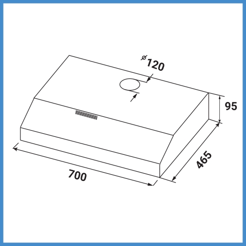 Máy Hút Mùi Cổ Điển Kaff KF-SL70KW
