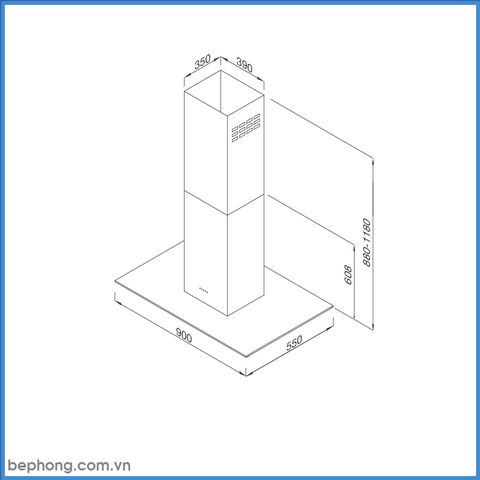 Máy Hút Mùi Đảo Malloca MC-9053 ISLA