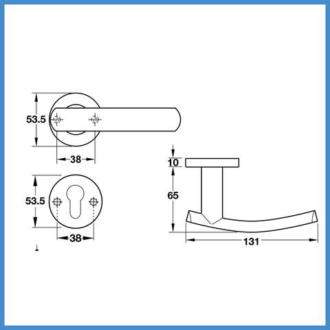 Tay Nắm Gạt Cửa Vệ Sinh Hafele 903.99.986