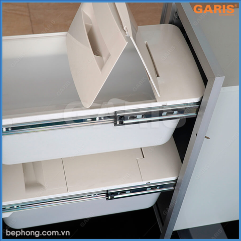 Thùng Gạo Mặt Kính Đen 300mm Garis GR07.30B
