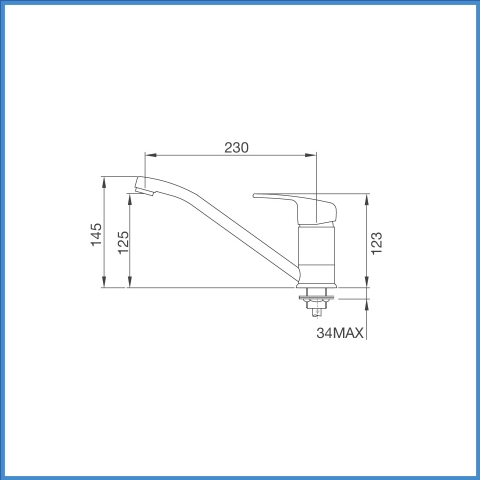 Vòi Chậu Rửa Chén Malloca K120N