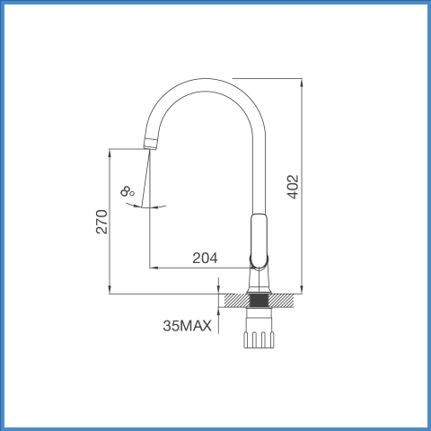 Vòi Chậu Rửa Chén Malloca K77C