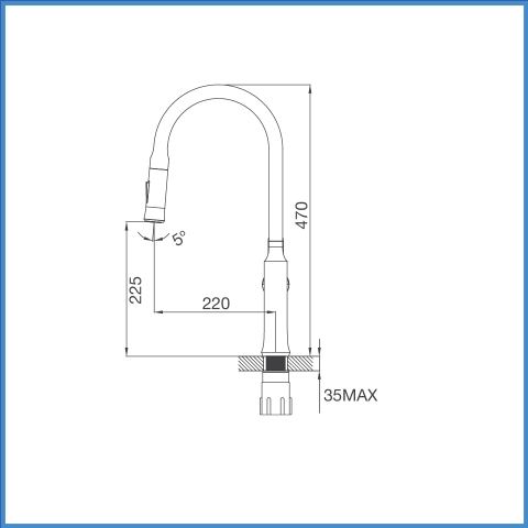 Vòi Chậu Rửa Chén Malloca K94C