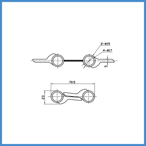 Bản Lề Bật 2 Chiều 4'' Hafele 927.97.020