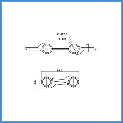 Bản Lề Bật 2 Chiều 6'' Hafele 927.97.080