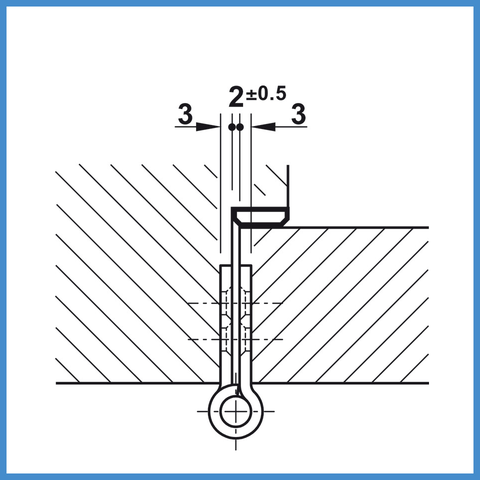 Bản Lề Lá 120Kg Hafele 926.98.049