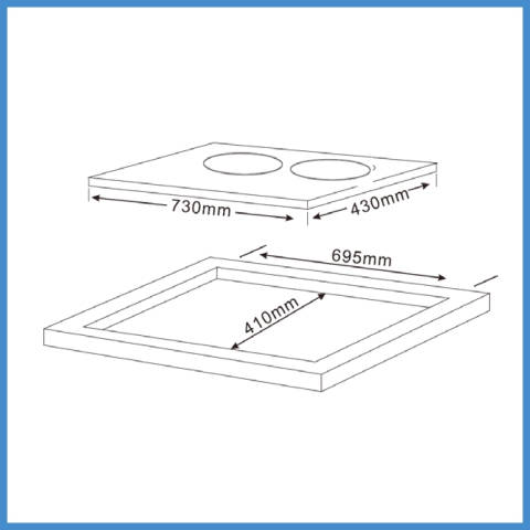 Bếp Từ Đôi Lắp Âm Teka IBC 72301 MT