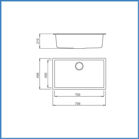 Chậu Rửa Chén Bằng Đá Malloca ZEN K-13040