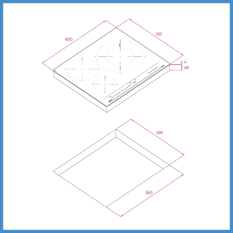 Bếp Từ 3 Vùng Nấu Lắp Âm Teka IZC 63320 BK MSS